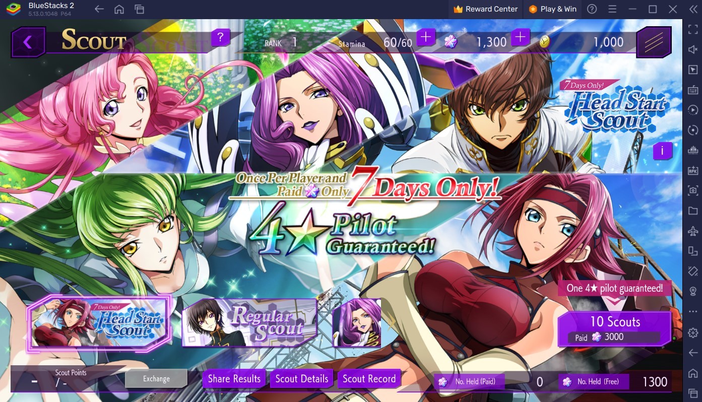 Code Geass: Lost Stories - Rerolling Guide to Get the Best Start