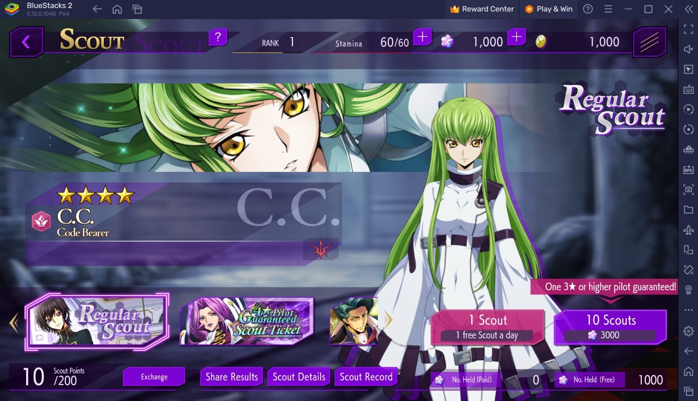 Code Geass: Lost Stories - Rerolling Guide to Get the Best Start