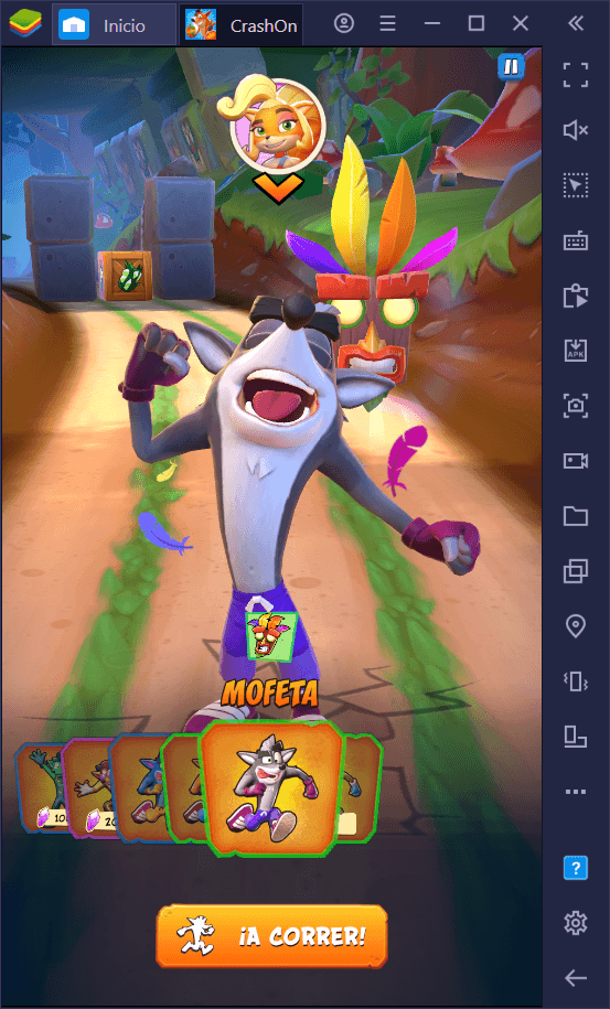 Cómo Usar BlueStacks Para Mejorar tu Experiencia con Crash Bandicoot: On the Run