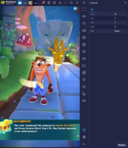 Come giocare Crash Bandicoot: On the Run su PC con BlueStacks