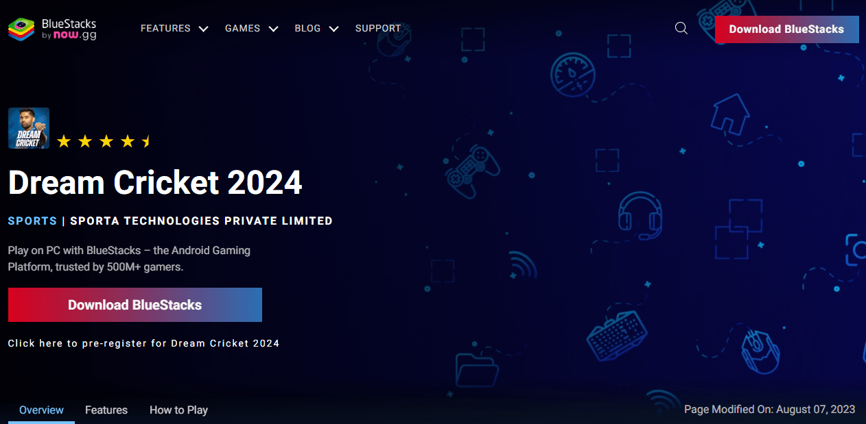 How to Play Dream Cricket 2024 on PC With BlueStacks