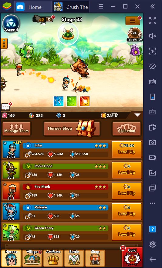 Crush Them All On Pc How To Unlock And Upgrade The Best Heroes In This Idle Game Bluestacks