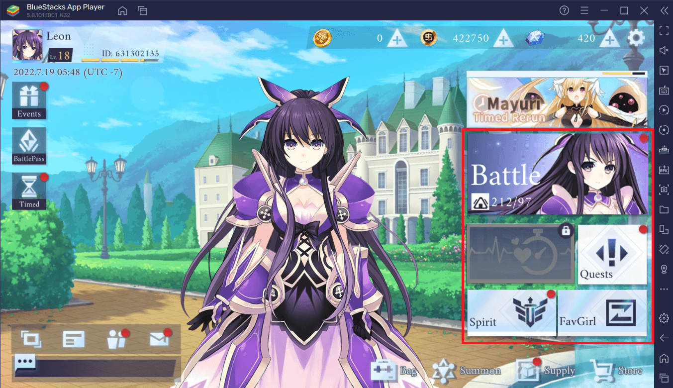 Download and Play Date A Live Spirit Pledge  Global on PC with NoxPlayer   NoxPlayer