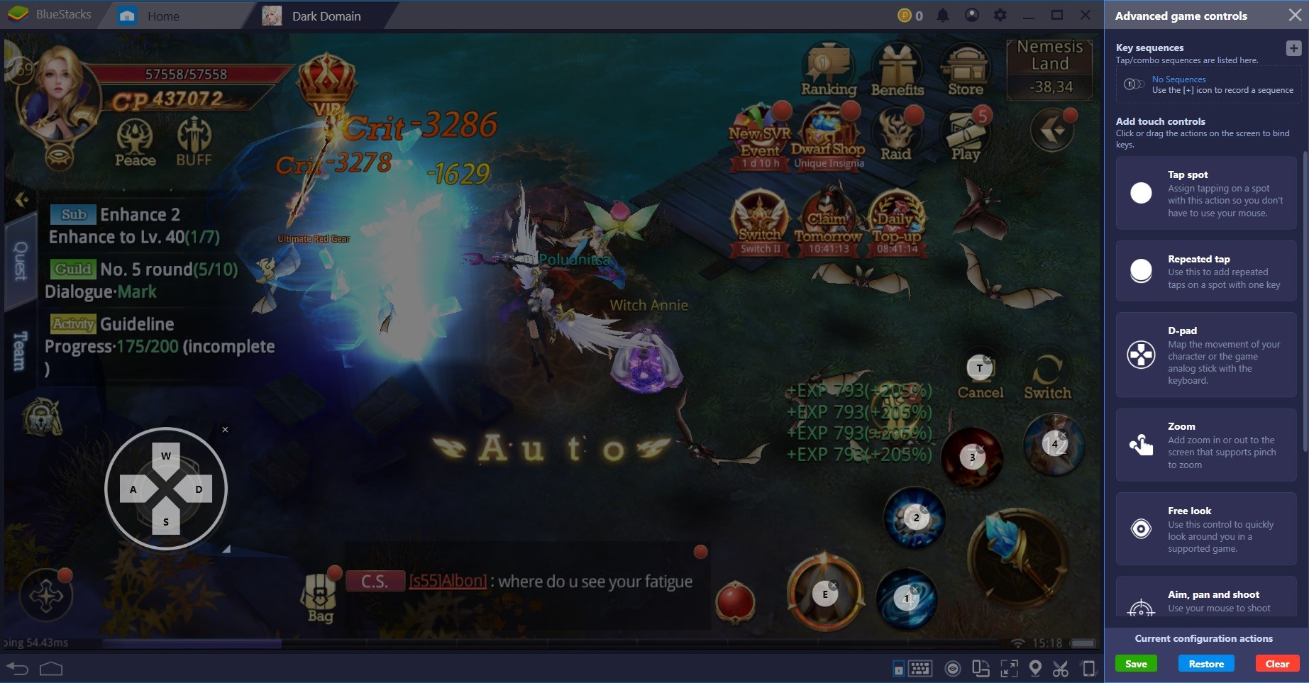 Take Over the World of Dark Domain with BlueStacks