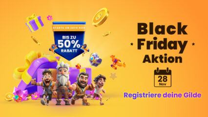 Registriere deine Gilde – Schalte Rabatte von bis zu 50 % im BlueStacks Store frei!