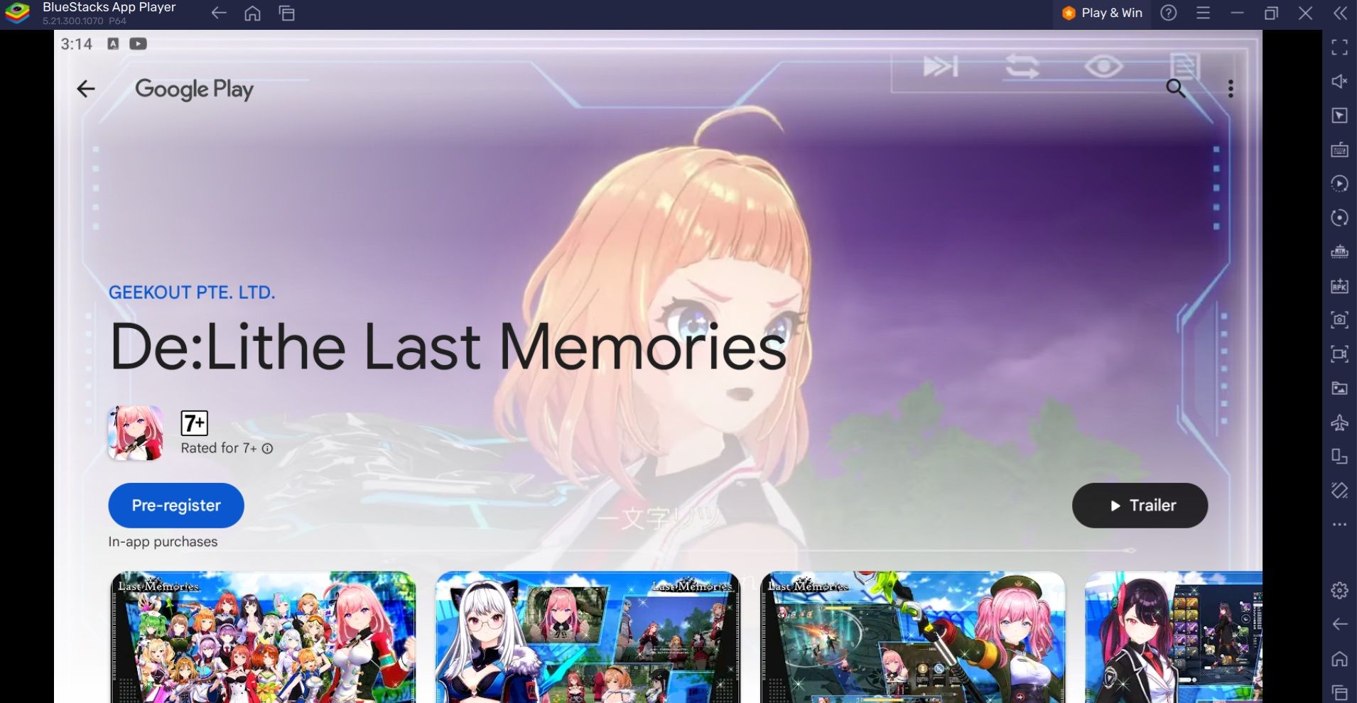 Wie man De:Lithe Last Memories auf dem PC mit BlueStacks spielt