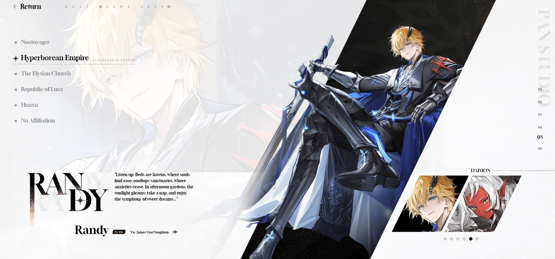 Duet Night Abyss – Complete Character and Weapons Guide