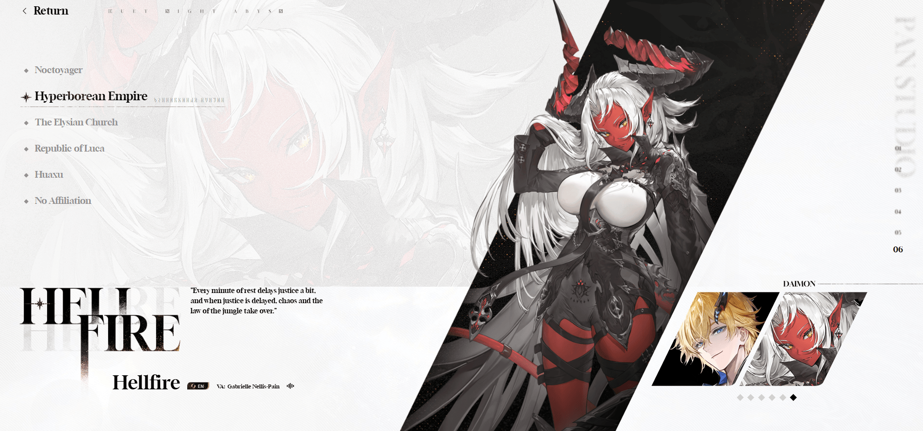 Duet Night Abyss – Complete Character and Weapons Guide