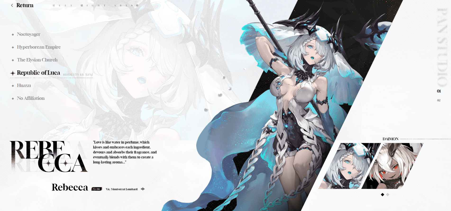 Duet Night Abyss – Complete Character and Weapons Guide