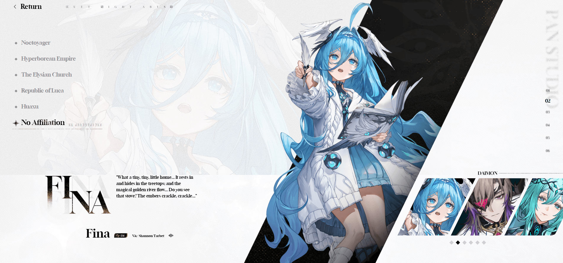 Duet Night Abyss – Complete Character and Weapons Guide