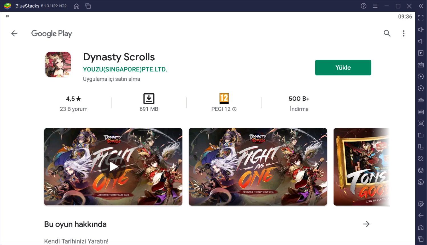 BlueStacks ile Bilgisayarınızda Dynasty Scrolls Oynayın