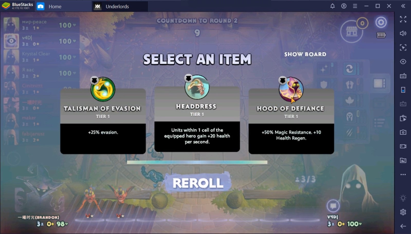 Dota Underlords on PC: Season 1 Update