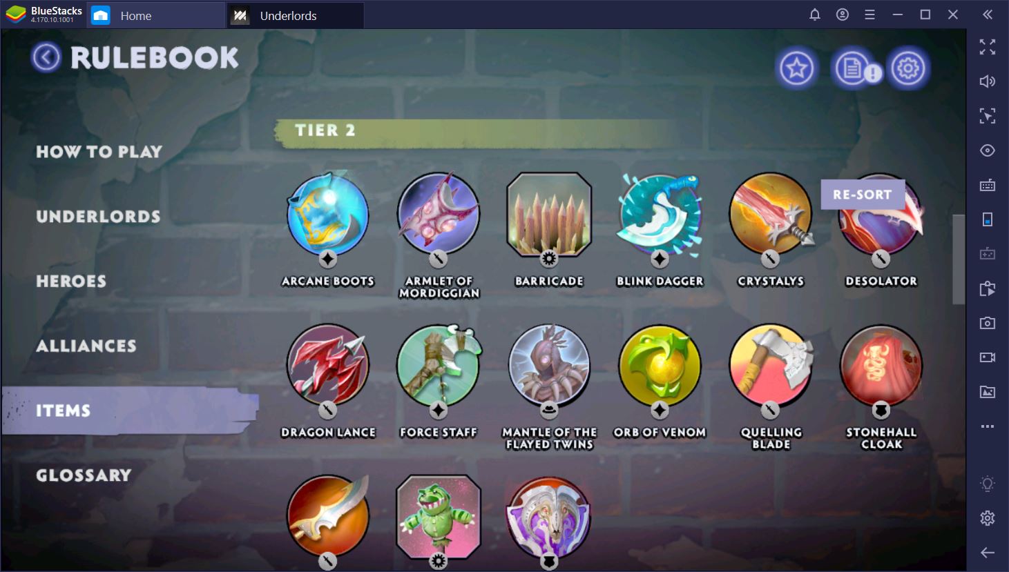 Dota Underlords On Pc Season 1 Updated Items List Bluestacks