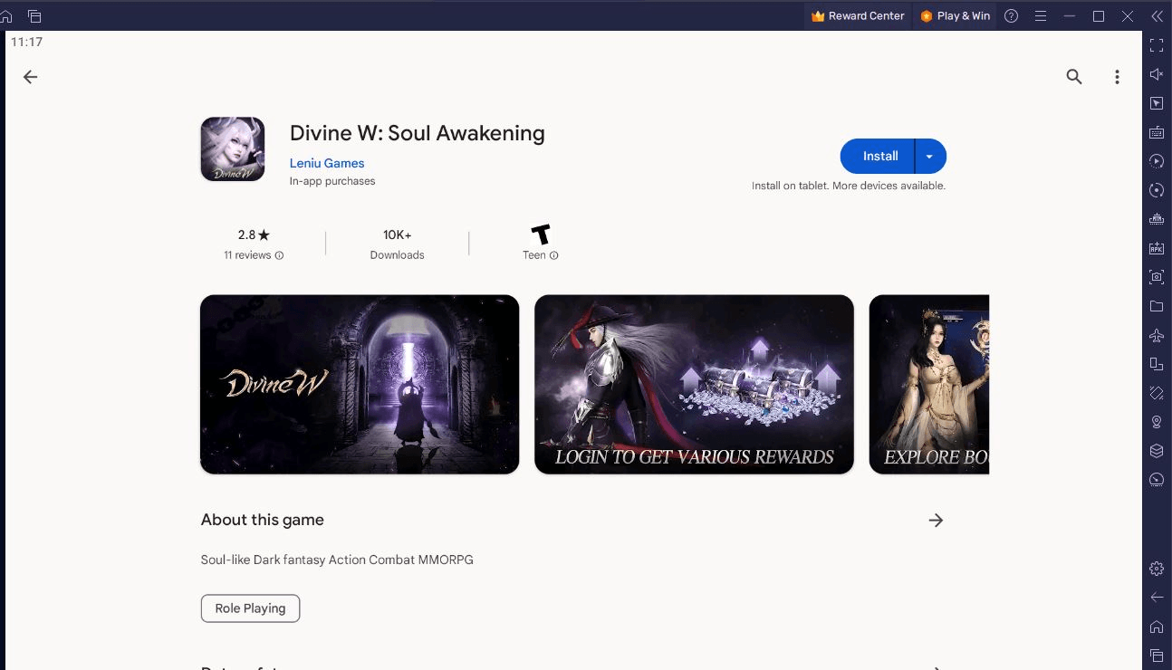 How to Play Divine W: Soul Awakening on PC or Mac with BlueStacks