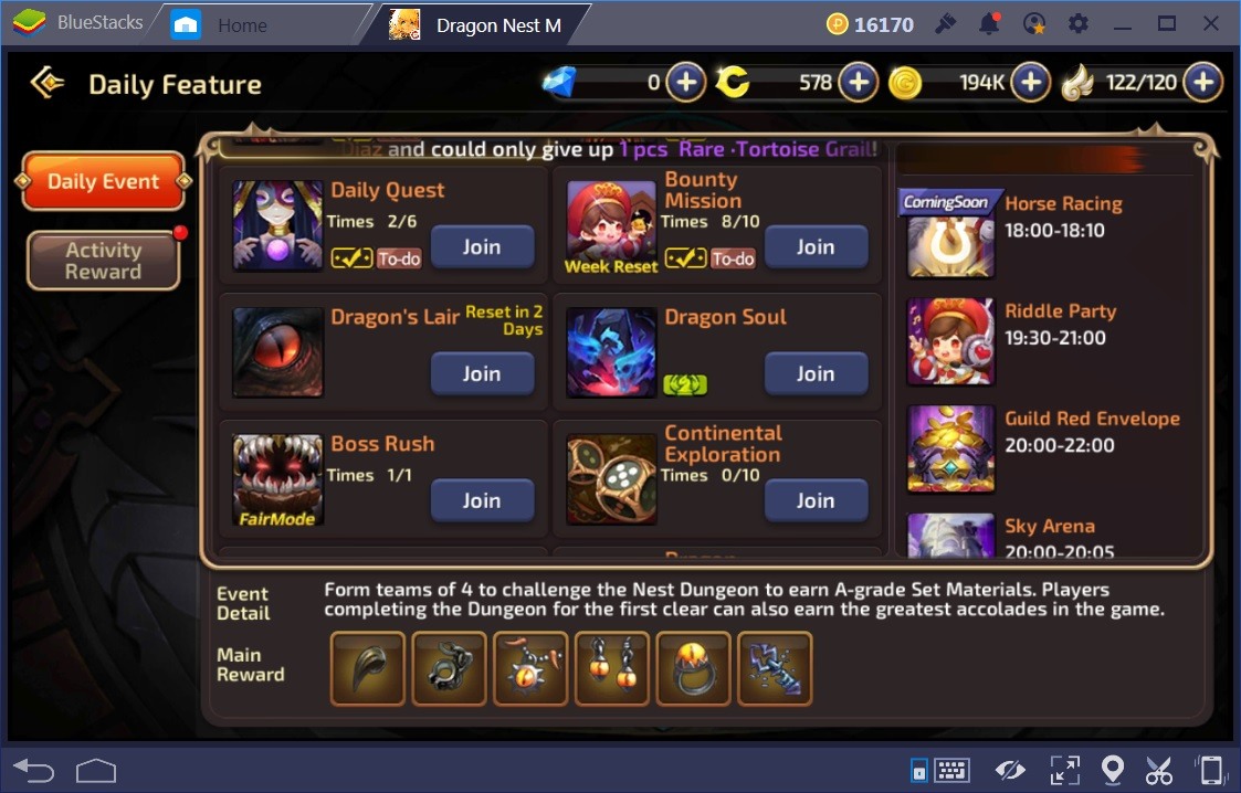 Dragon Nest M Start and Leveling Guide