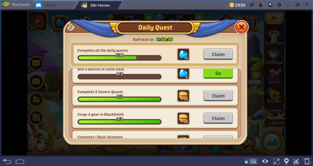 Idle Heroes on PC: How To Level Up Your Heroes Faster | BlueStacks
