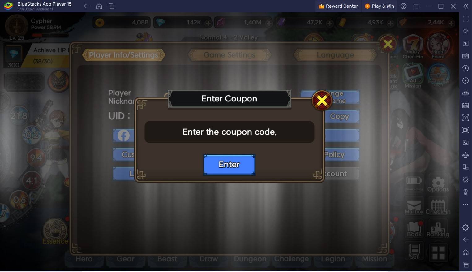 4 New Redemption Codes from 3.8 Special Program