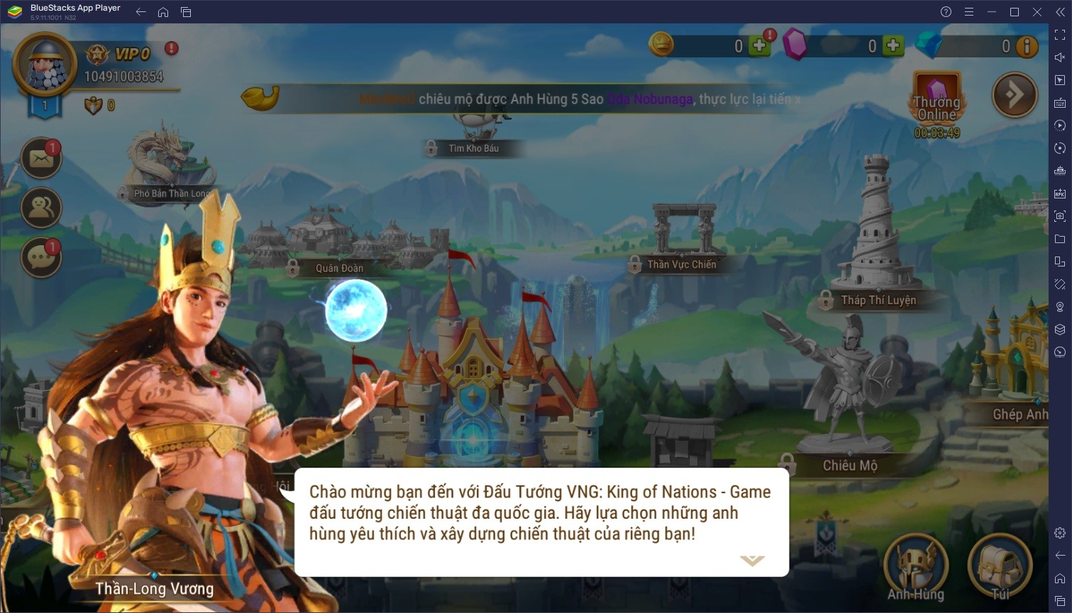 Trải nghiệm game chiến thuật Đấu Tướng VNG trên PC cùng BlueStacks