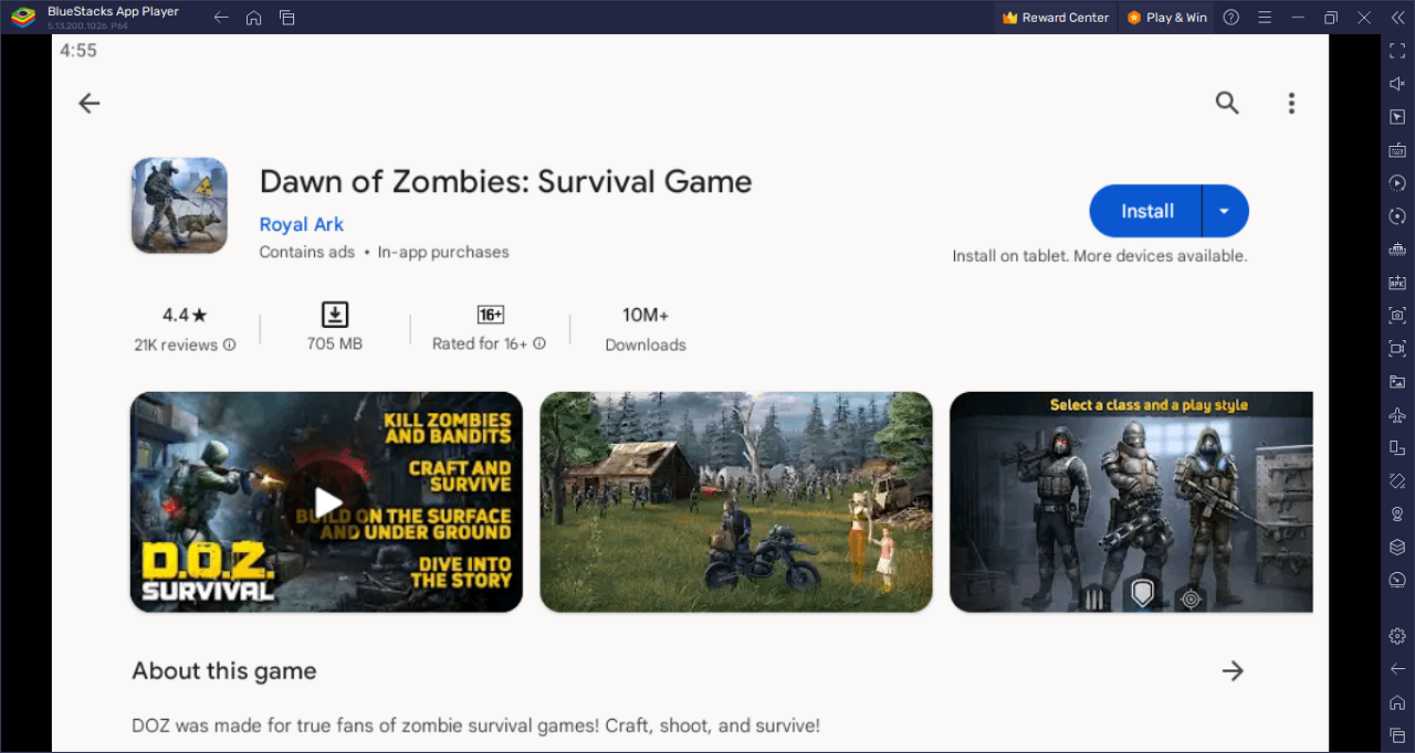 How to Play Dawn of Zombies: Survival on PC With BlueStacks