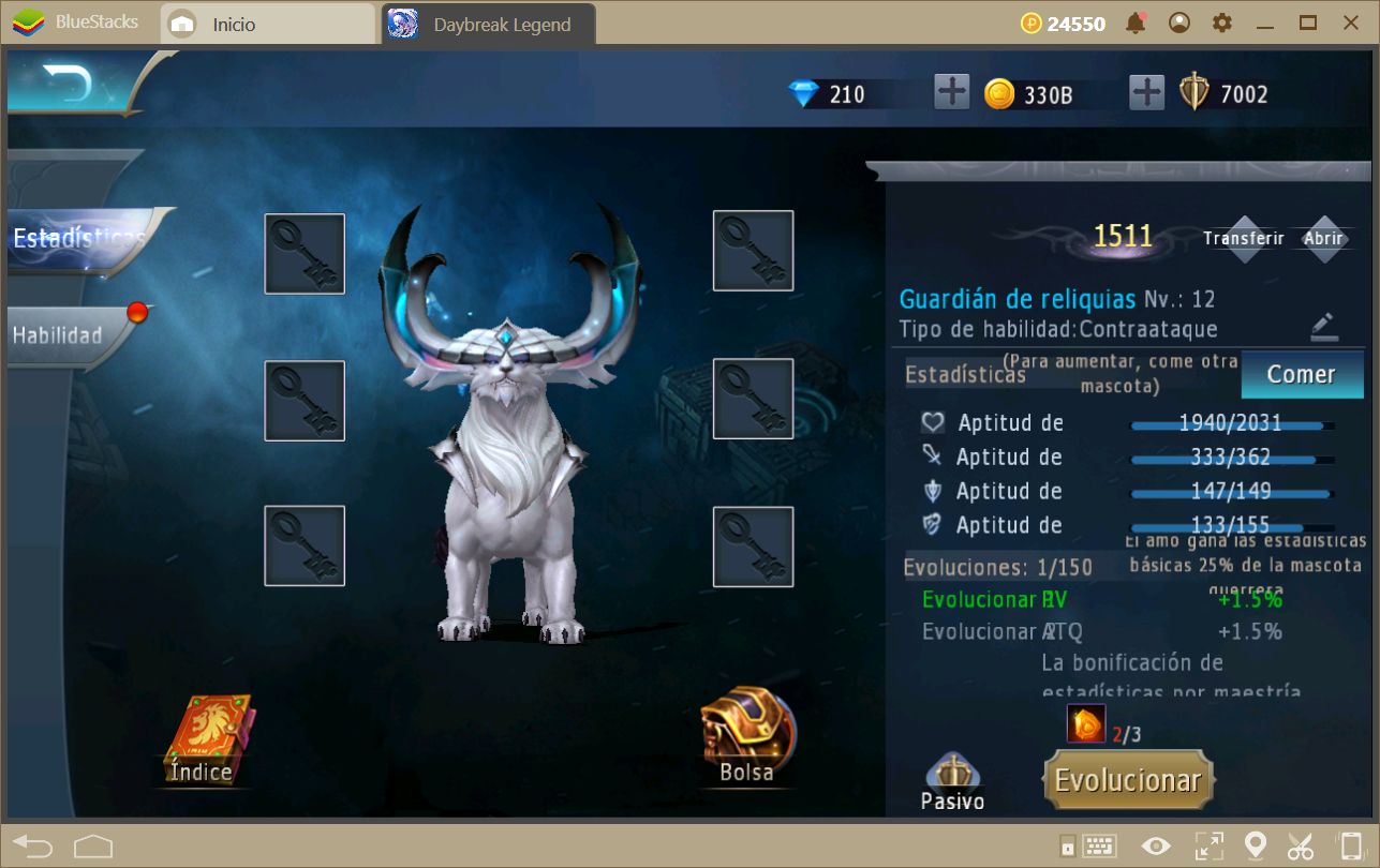 Aumentando tu Poder en Daybreak Legends