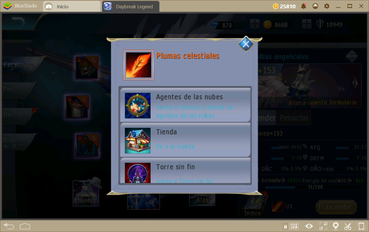 Las Alas y Monturas en Daybreak Legends