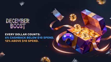 December Boost – Earn Up to 12% Cashback on Exclusive Games!