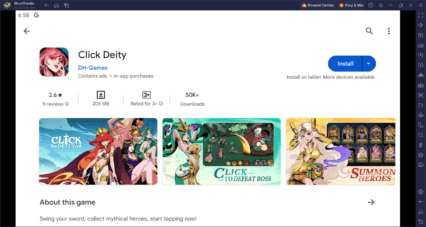 How to Play Click Deity on PC With BlueStacks