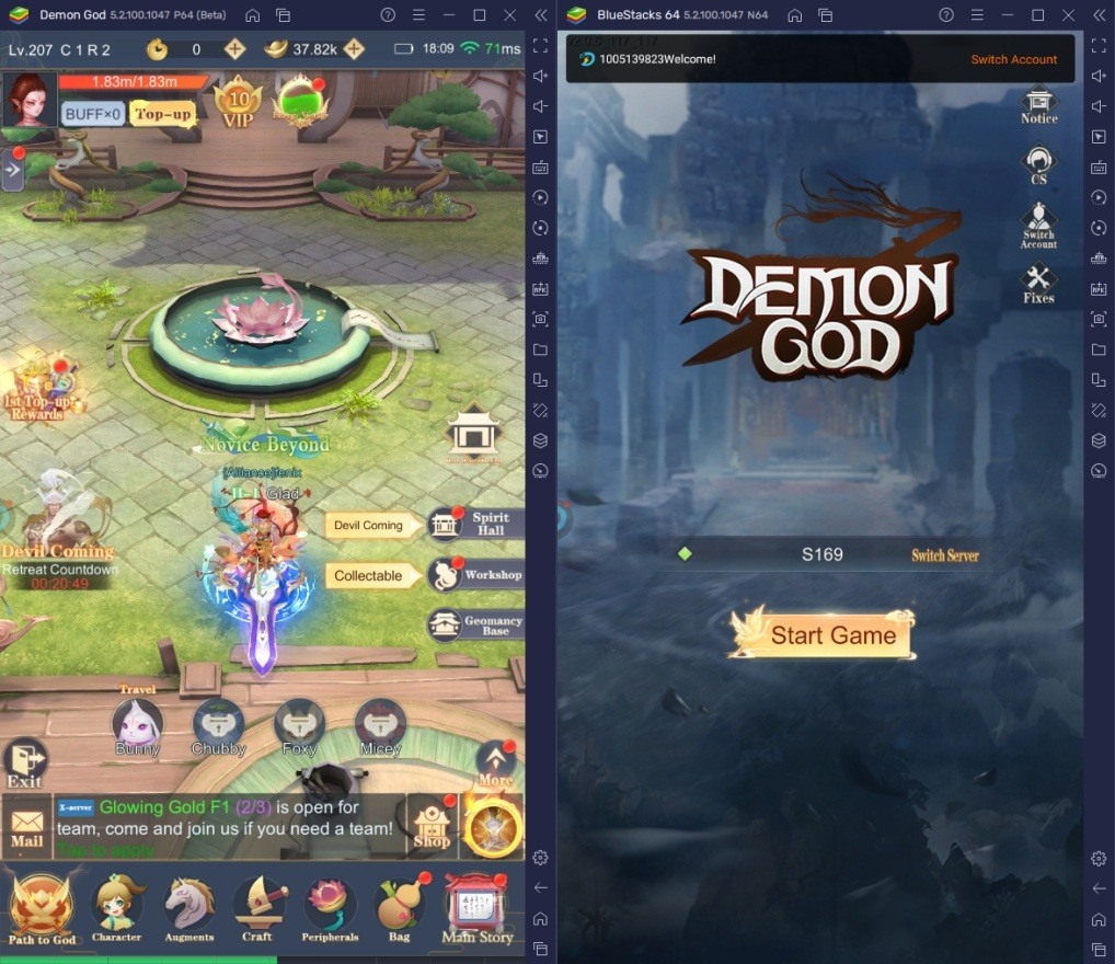 Cara Bermain Demon God di PC Dengan BlueStacks