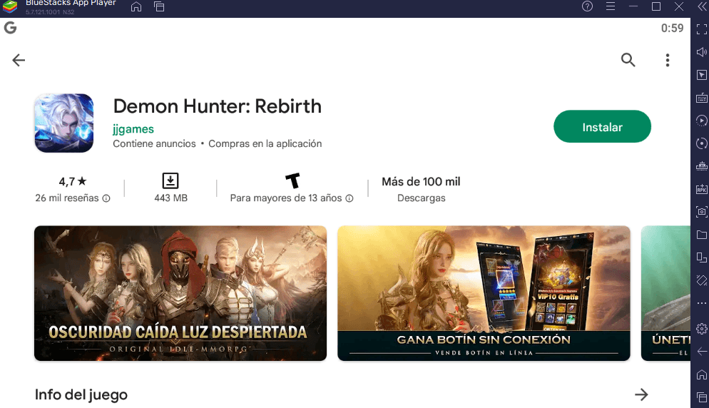 Cómo jugar Demon Hunter: Rebirth en PC con BlueStacks