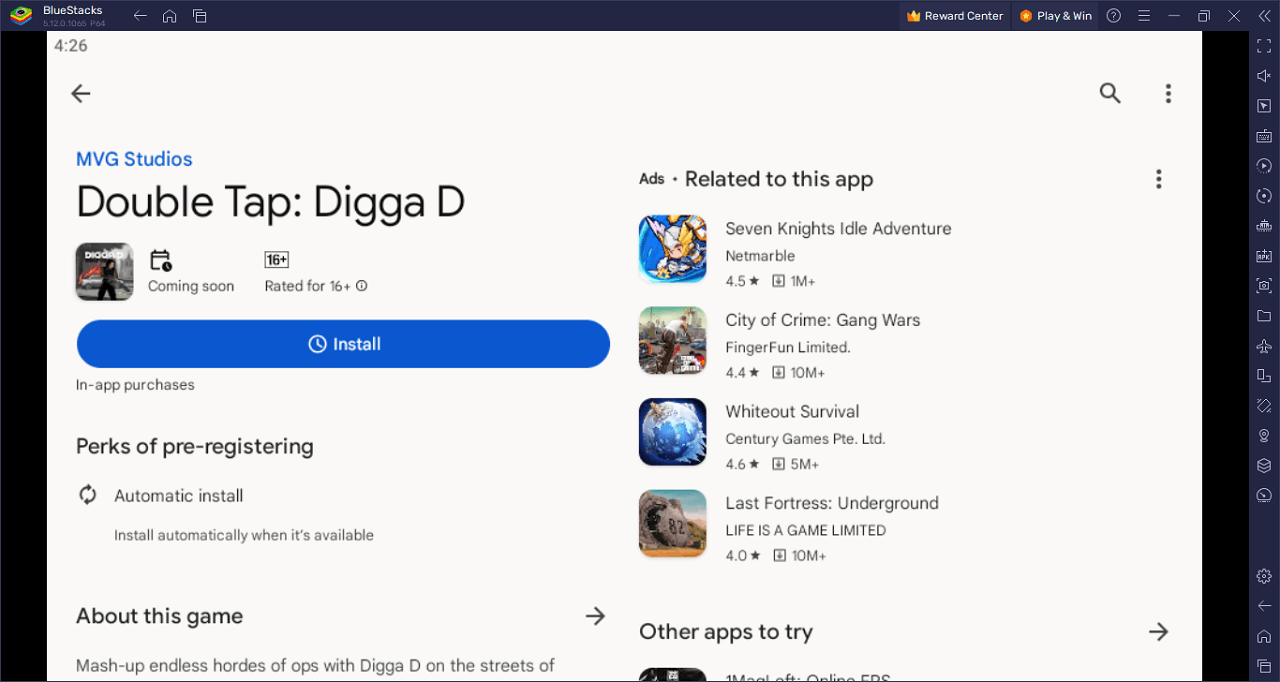 How to Play Double Tap: Digga D on PC With BlueStacks
