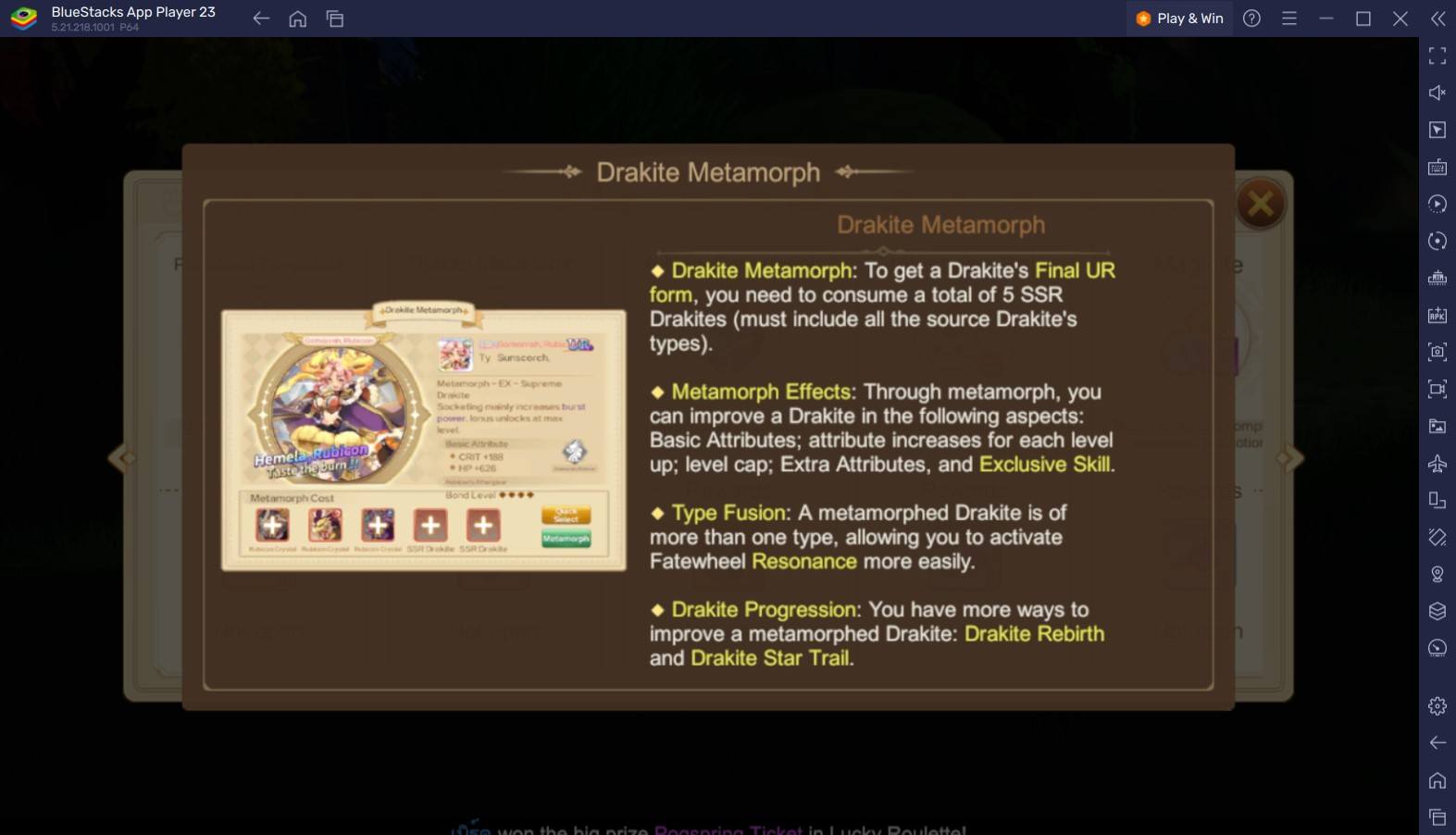 Draconia Saga – Drakites and Metamorph Guide