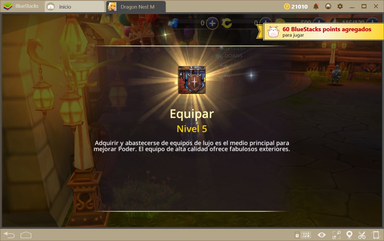 Aumentando tu Poder en Dragon Nest M