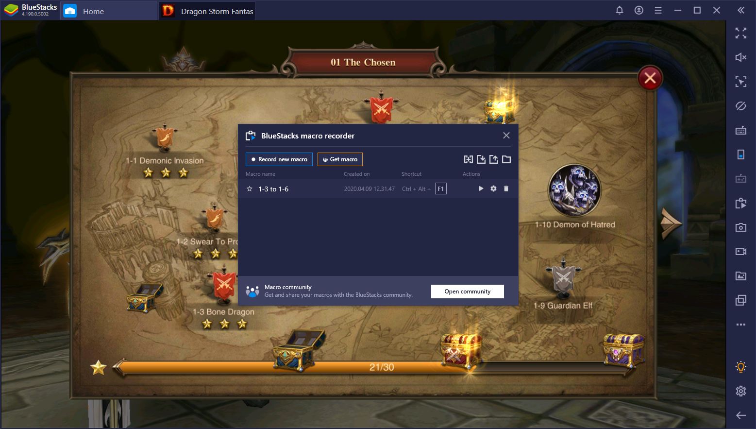 Dragon Storm Fantasy Gold Farming - Using BlueStacks to Generate Gold Automatically