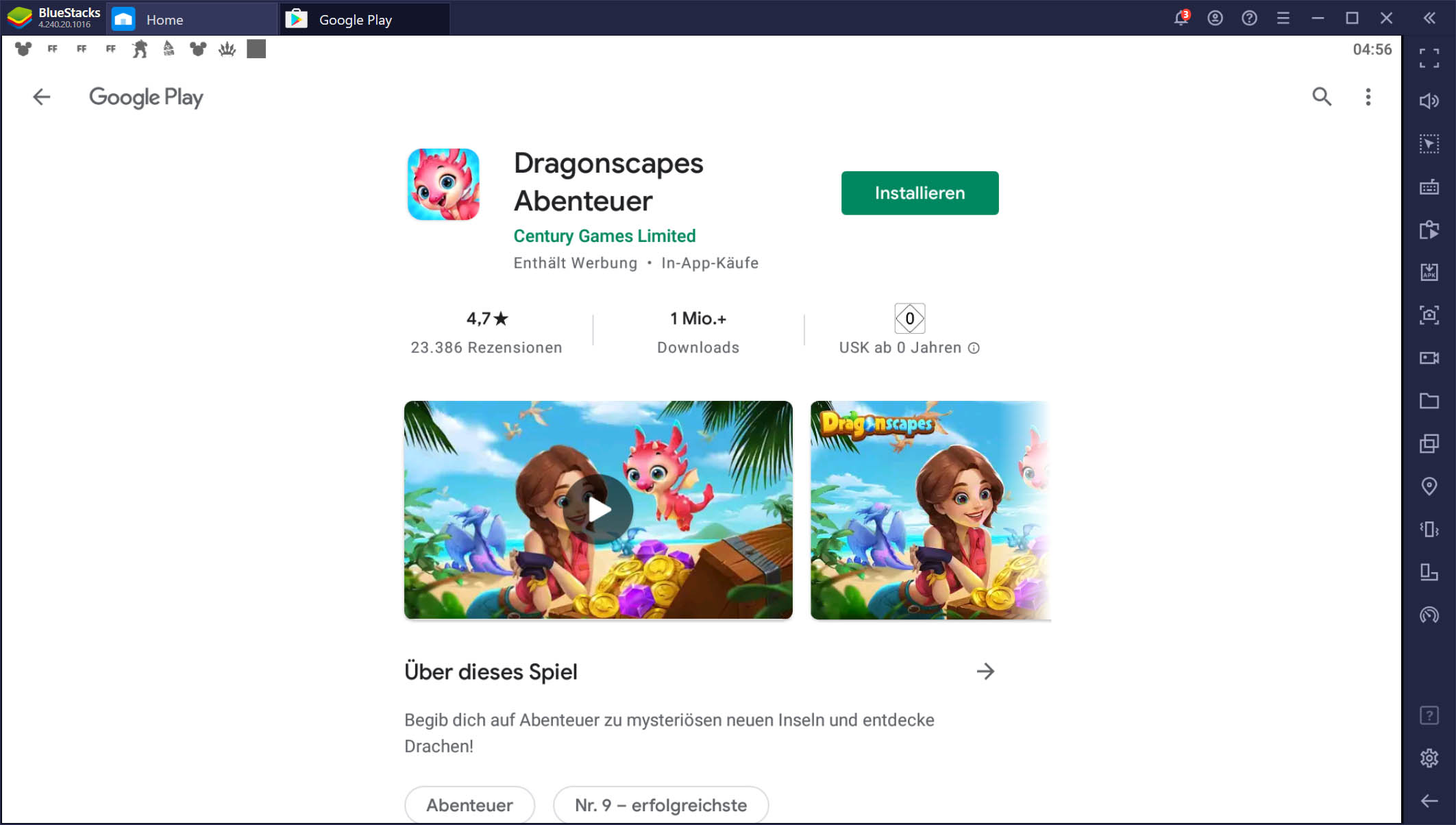 Dragonscapes Adventure auf dem PC – Setup-Leitfaden: Rette Drachen und erkunde Inseln mit BlueStacks