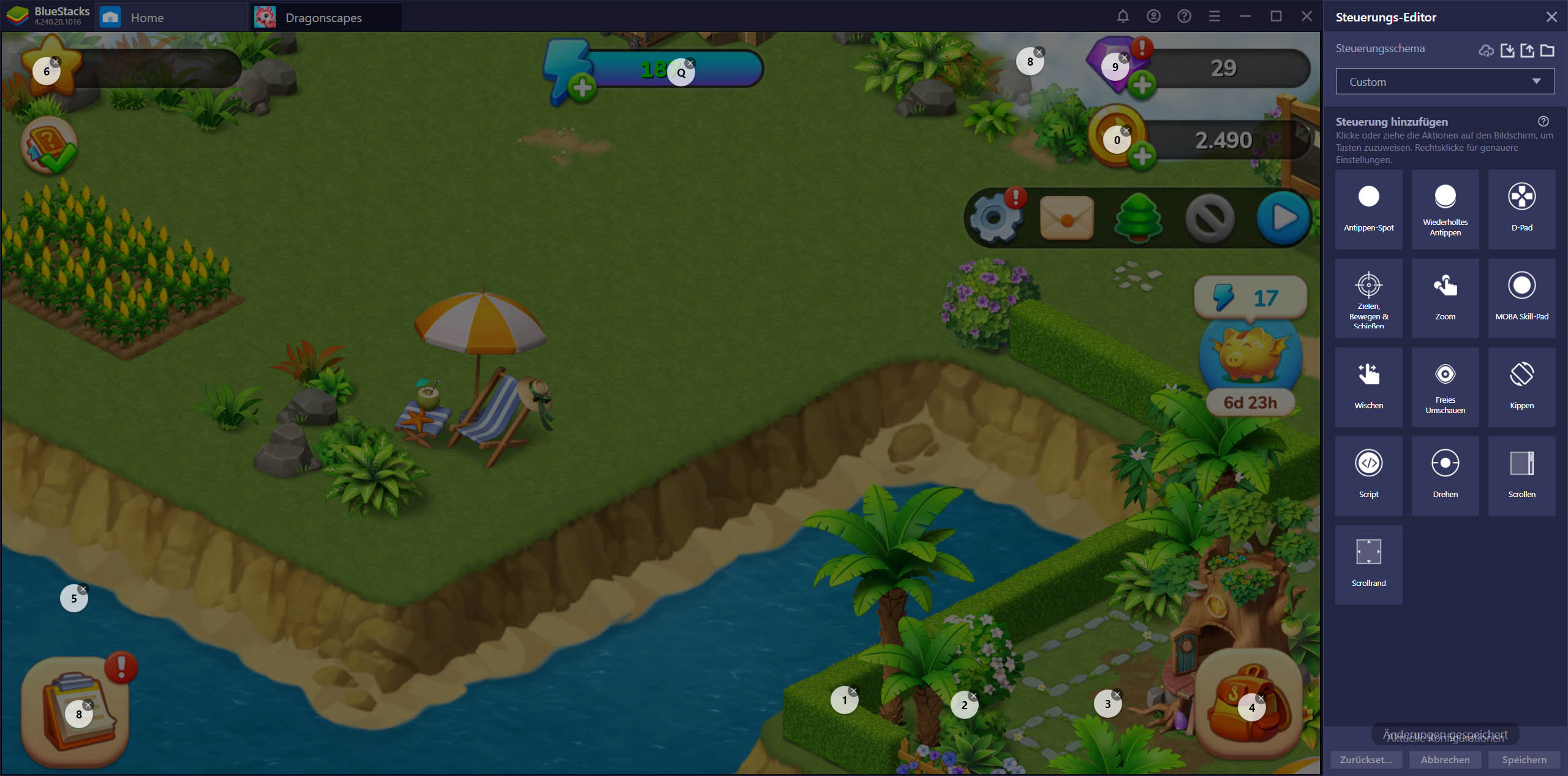 Dragonscapes Adventure auf dem PC – Setup-Leitfaden: Rette Drachen und erkunde Inseln mit BlueStacks