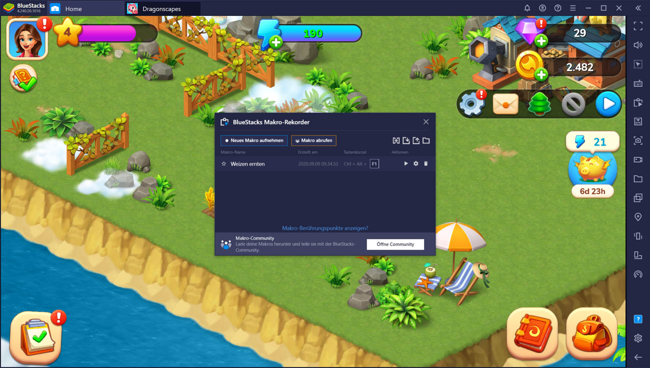 Dragonscapes Adventure auf dem PC – Setup-Leitfaden: Rette Drachen und erkunde Inseln mit BlueStacks