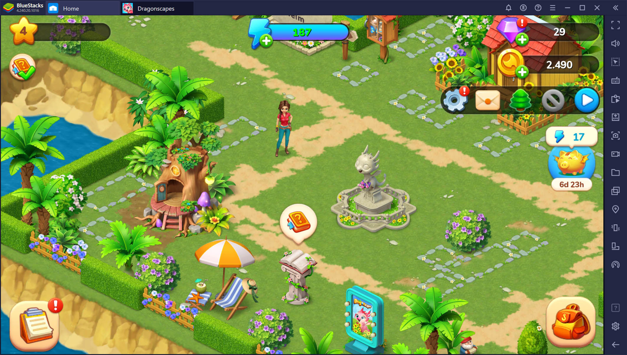 Dragonscapes Adventure auf dem PC – Setup-Leitfaden: Rette Drachen und erkunde Inseln mit BlueStacks