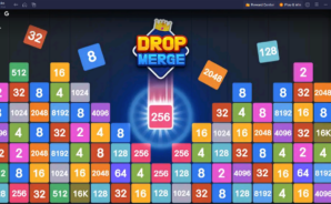 How to Play Drop Merge: Number Puzzle on PC with BlueStacks