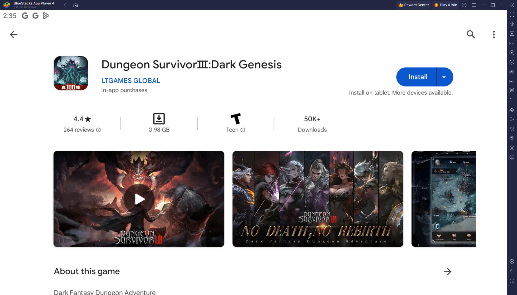 How to Play Dungeon Survivor 3: Dark Genesis on PC With BlueStacks