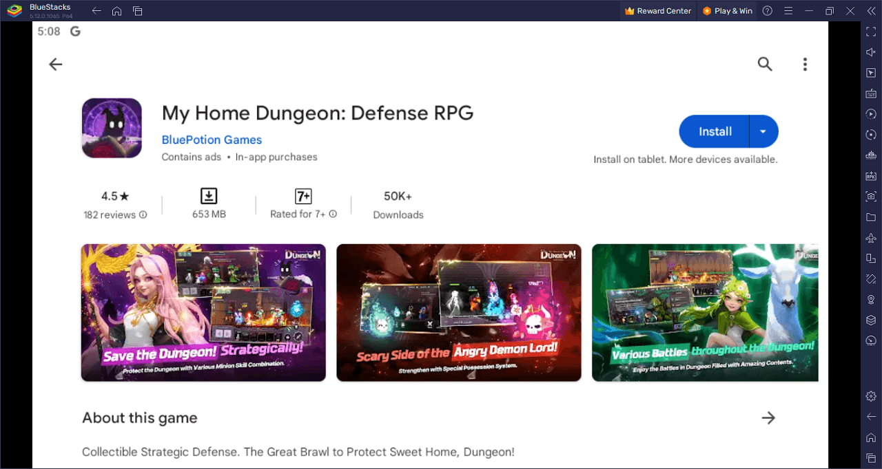 How to Play My Home Dungeon: Defense RPG on PC with BlueStacks