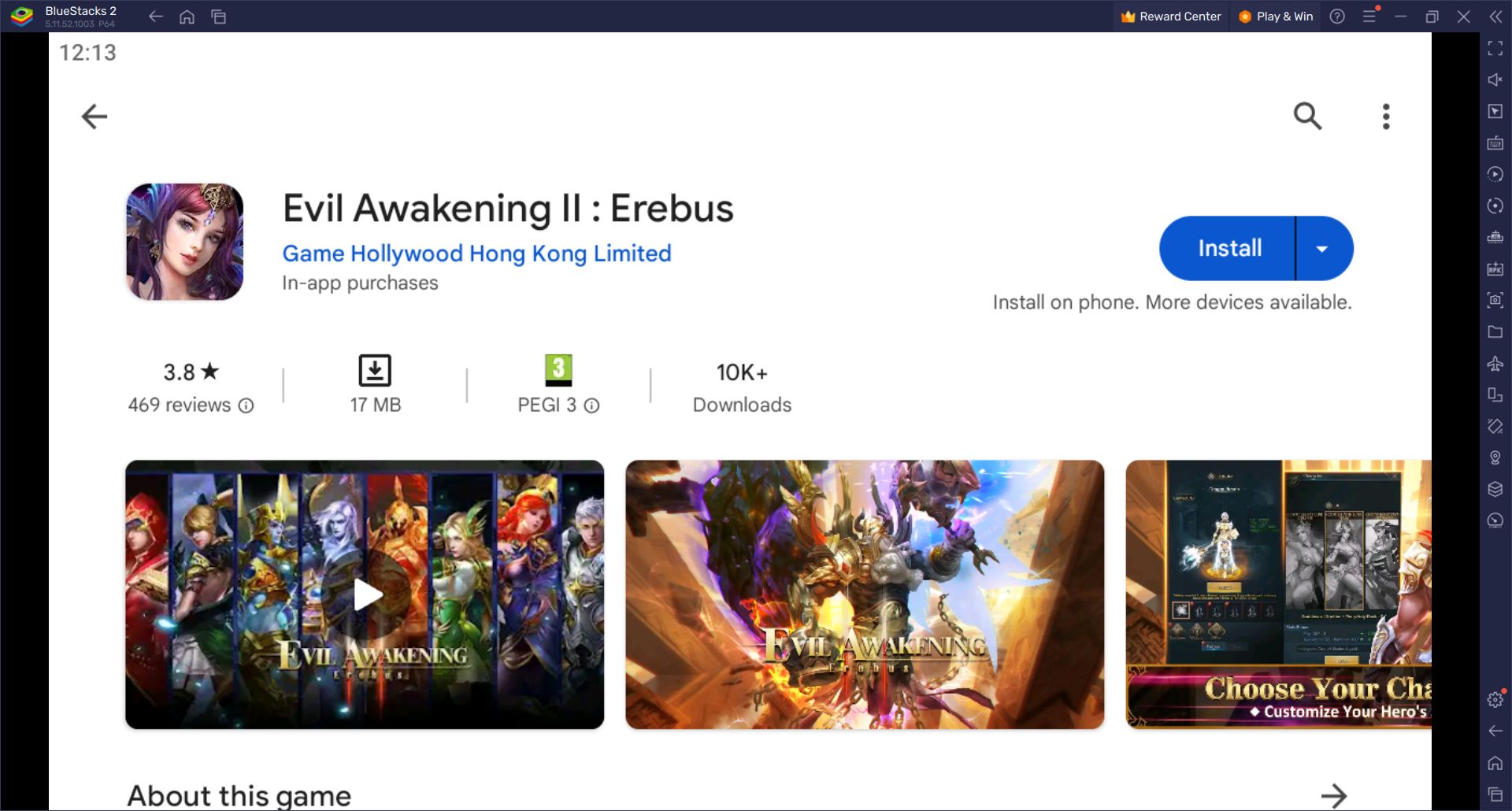 Use Your PC to Play Evil Awakening II: Erebus with BlueStacks
