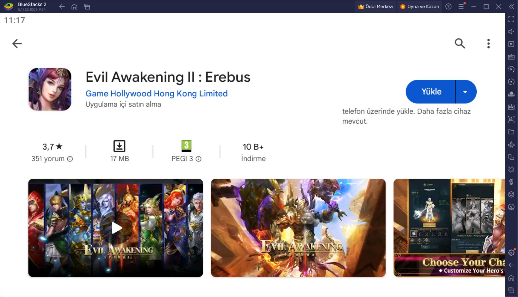 Evil Awakening II: Erebus Oynamak İçin BlueStacks ile PC’ni Kullan