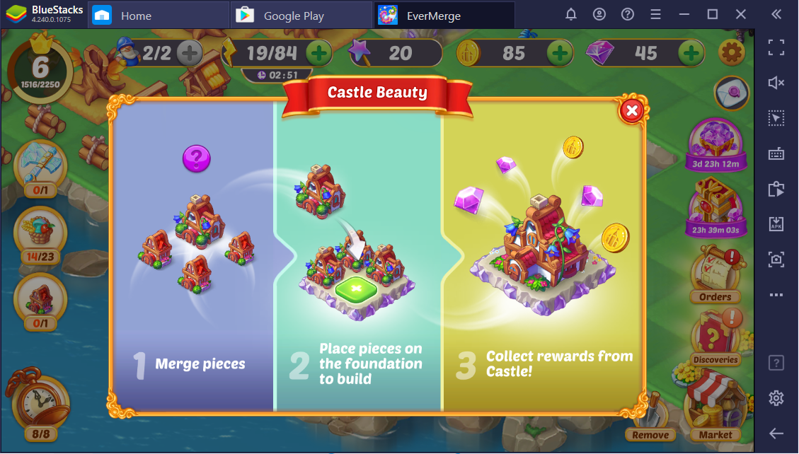 How to Play EverMerge on PC with BlueStacks