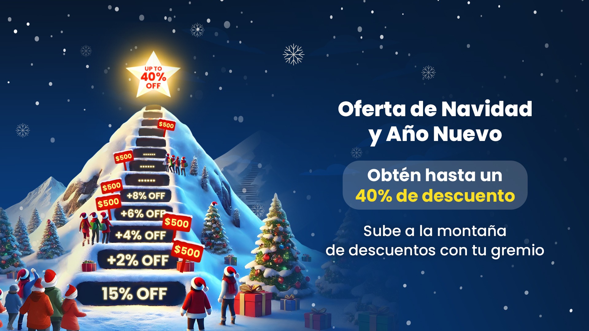 Oferta navideña de BlueStacks: ¡Sube la montaña de descuentos y obtén hasta un 40 % de descuento! 🎅🎄