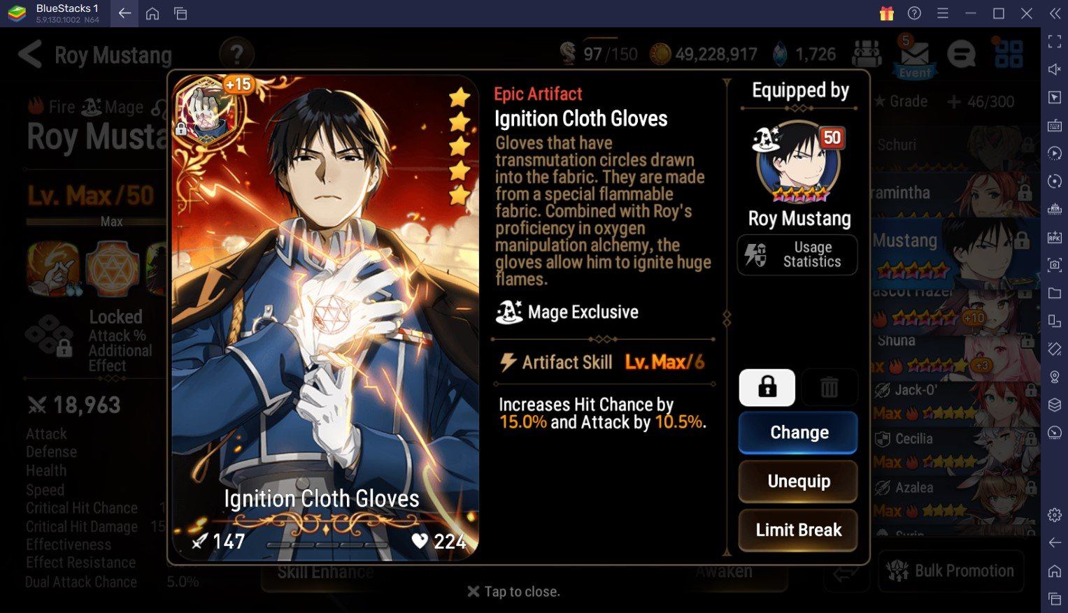 Le Guide du Héros Roy Mustang dans Epic Seven – Ses Compétences, Configurations, Conseils D’équipe et Bien Plus Encore