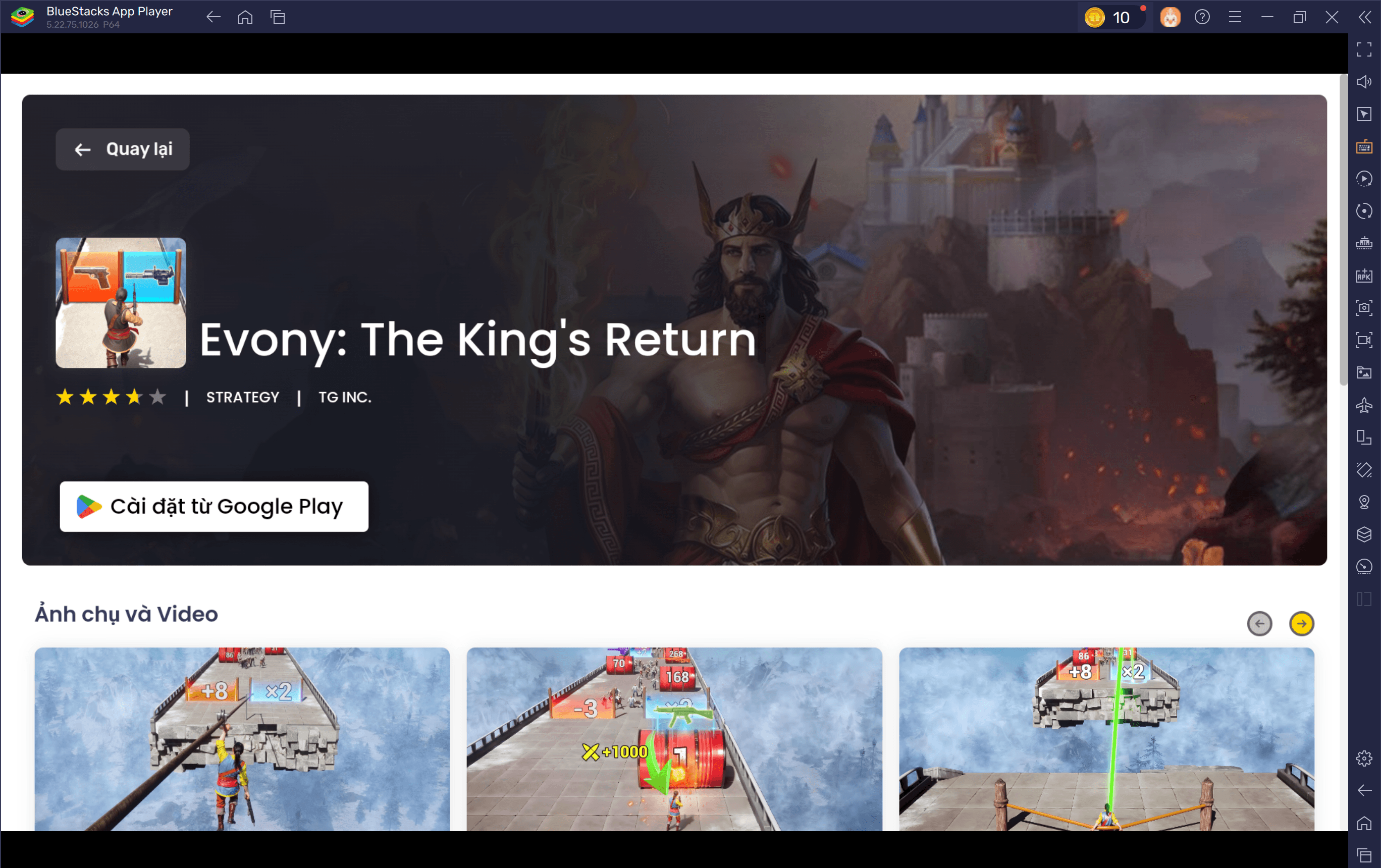 Cách Tải và Chơi Evony: The King’s Return trên PC Với BlueStacks