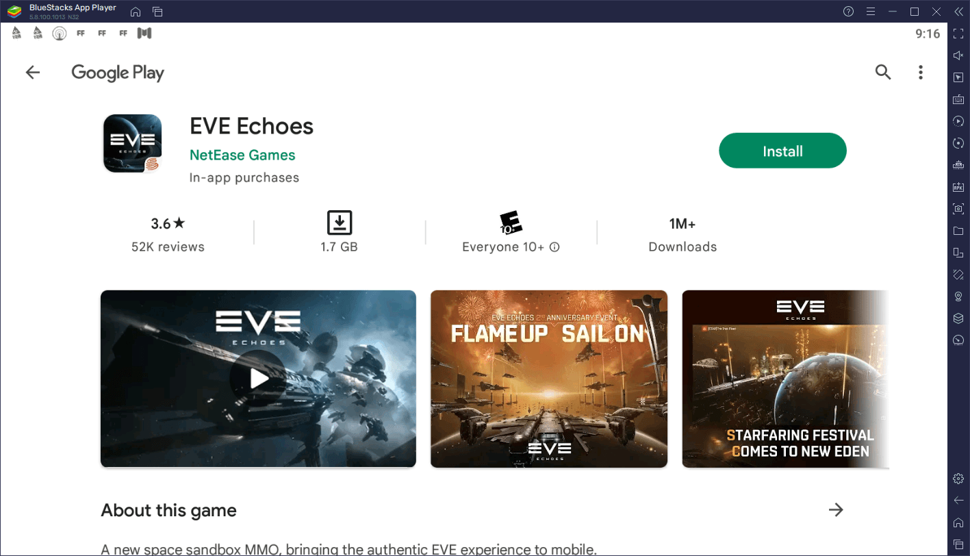 Cómo jugar EVE Echoes en PC con BlueStacks