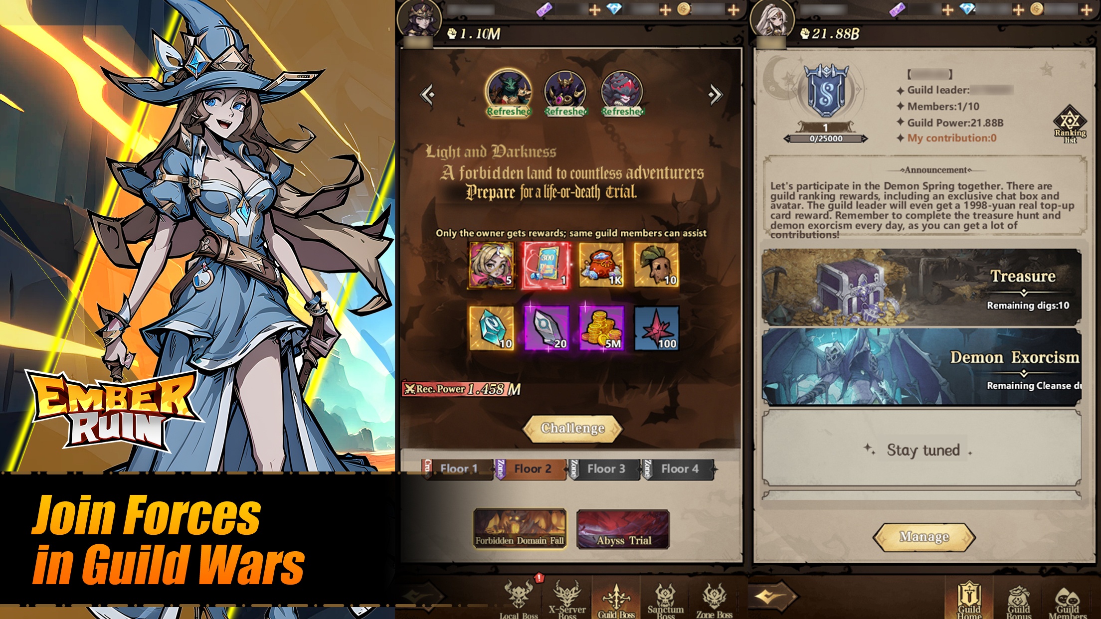 Ember Ruin Guide Ausrüstung, Schmieden und Power-Wachstum