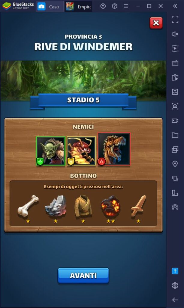Guida al Farming in Empires & Puzzles BlueStacks