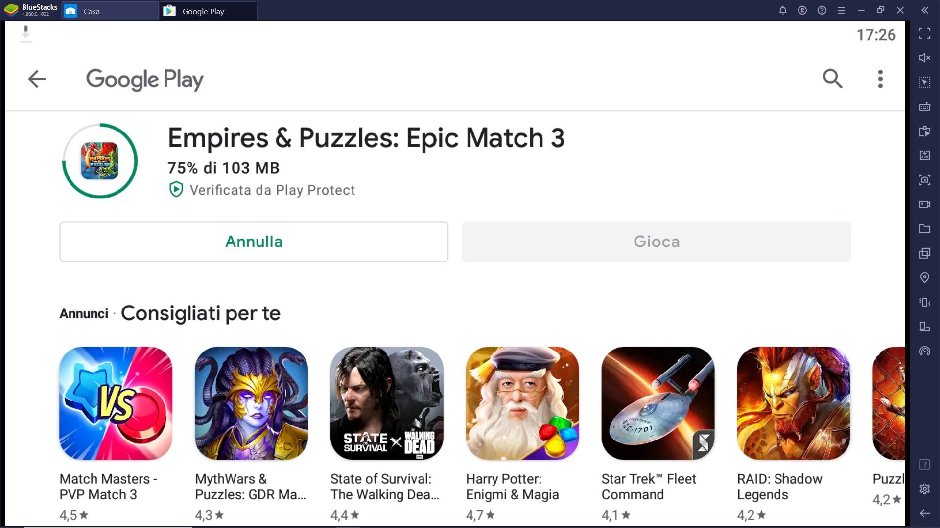 Gioca Empires & Puzzles su PC e Mac con BlueStacks